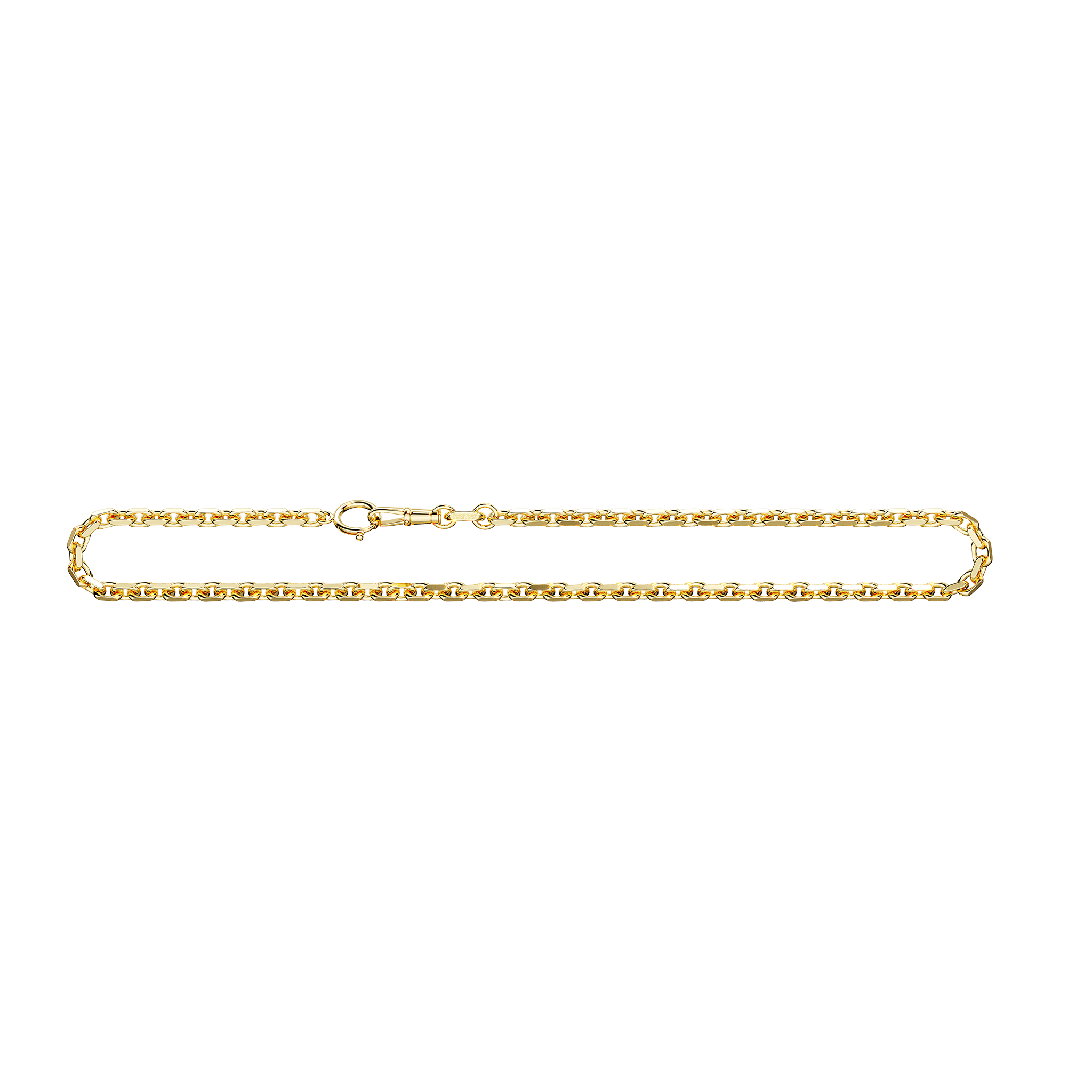 A detail image of Gold Diamond Cut Trace Chain XL in Gold